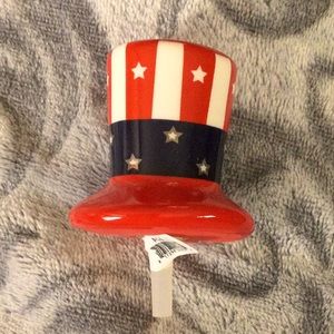 Nora Fleming Retired Uncle Sam Hat A53c Mini July 4th Memorial Day Summer